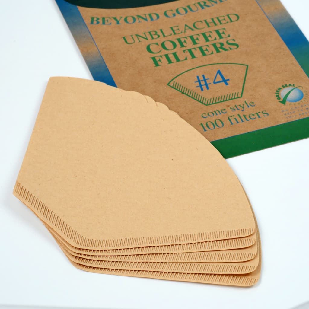 Beyond Gourmet Unbleached Coffee Filter #4, Cone Shaped, Brown, 100 Count, 100% Chlorine Free - Image 3