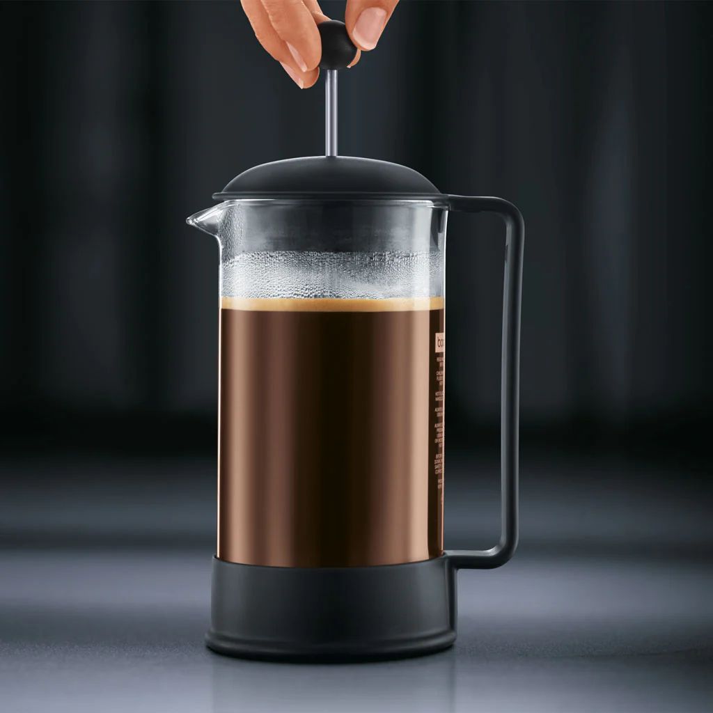 Bodum Brazil French Press Coffee Maker - 51 oz (12 Cups) with Exclusive Bamboo Stir Paddle - Image 3