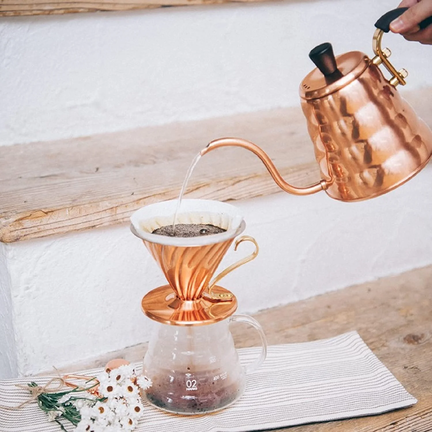 Hario V60 Copper Dripper, Size 02, Made in Japan - Image 2